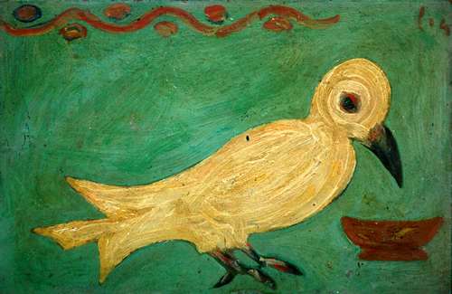 copia da antico dipinto: colomba